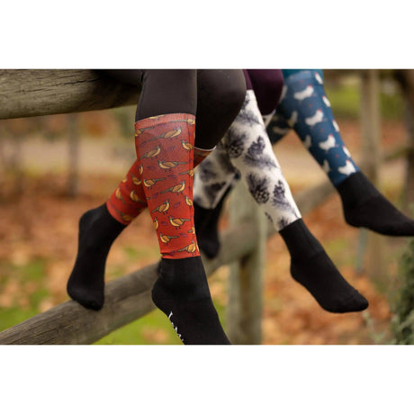 LeMieux Footsie Socks Pine Cones Junior LeMieux Socks Barnstaple Equestrian Supplies