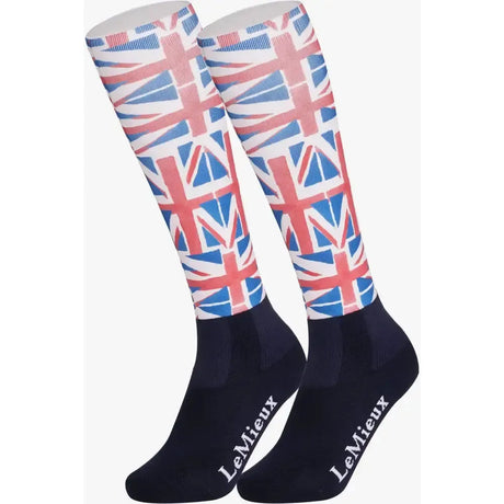 LeMieux Footsie Socks Union Jacks Junior Riding Socks