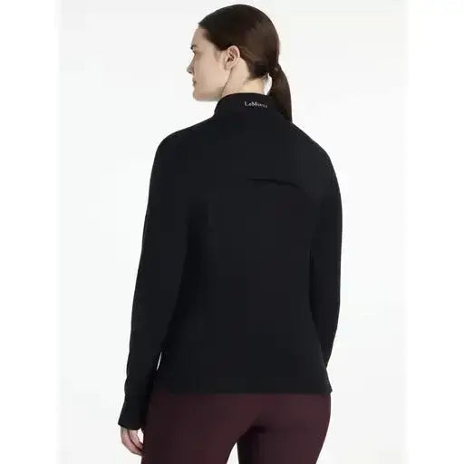 Lemieux Frances Quarter Zip Fleece Black Black UK 6 Fleece Tops