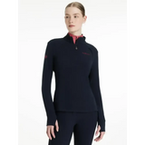 Lemieux Frances Quarter Zip Fleece Navy Navy UK 6 Fleece Tops