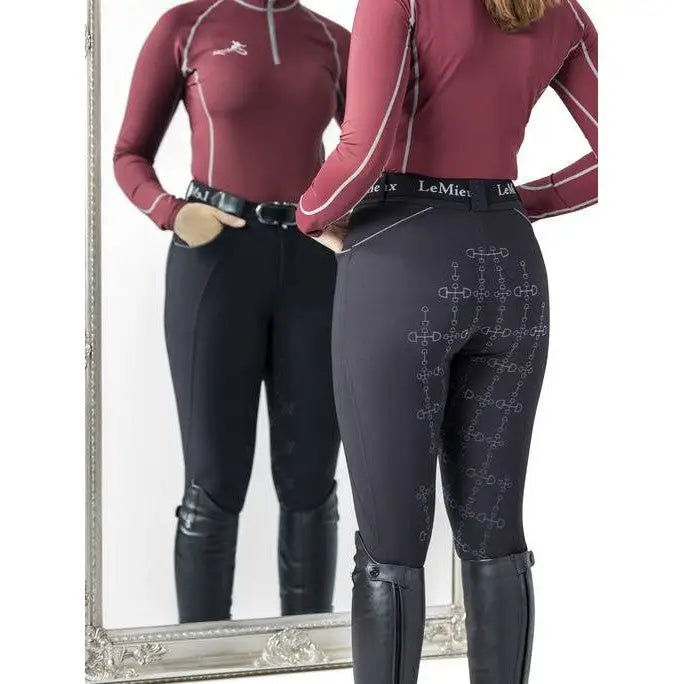 LeMieux Freya Breeches Black UK 6 Black Breeches