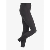 Black riding pants with sleek fit and subtle stitching details from lemieux freya pro breech grey season’s freya pro