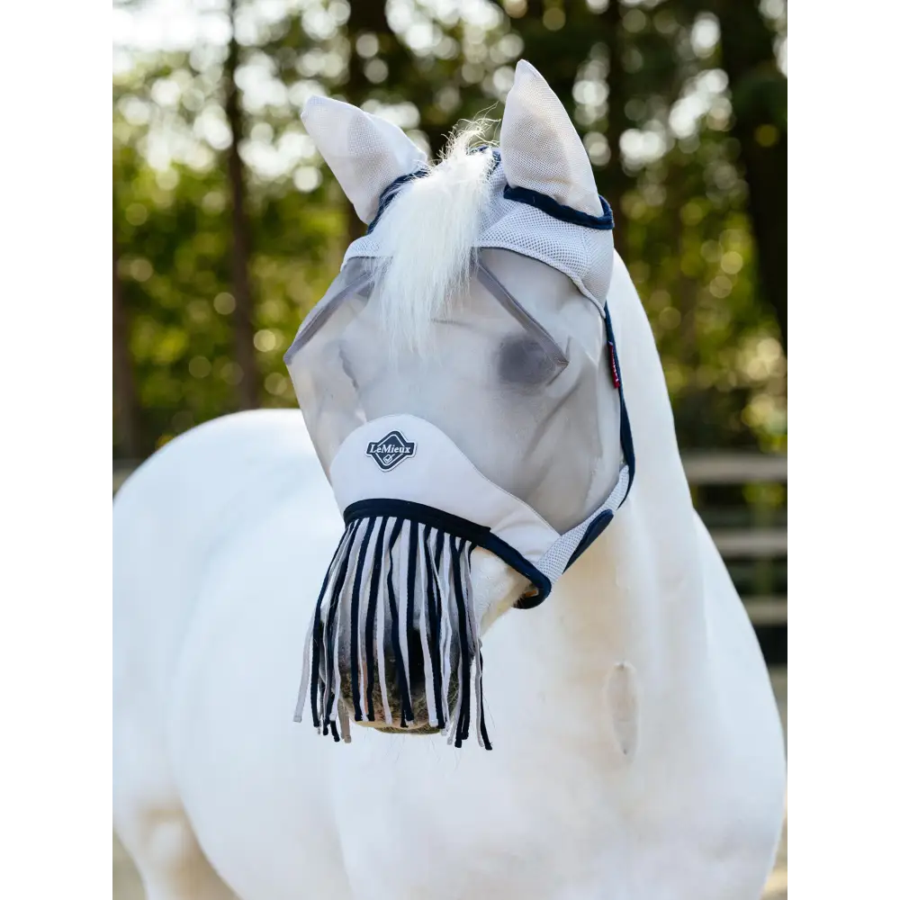 Lemieux Fringe Fly Mask Navy Navy X-Small Horse Fly Mask