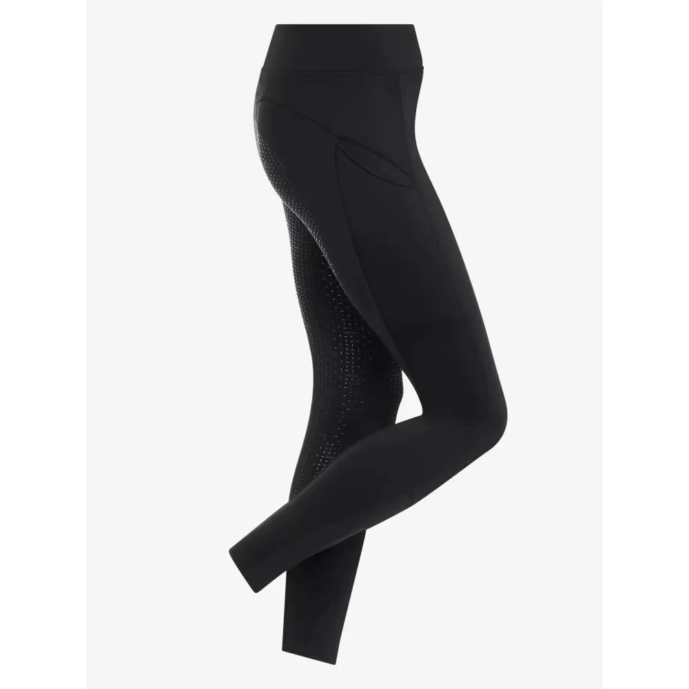 LeMieux Full Grip Brushed Pull On Black Black 6 Riding Tights