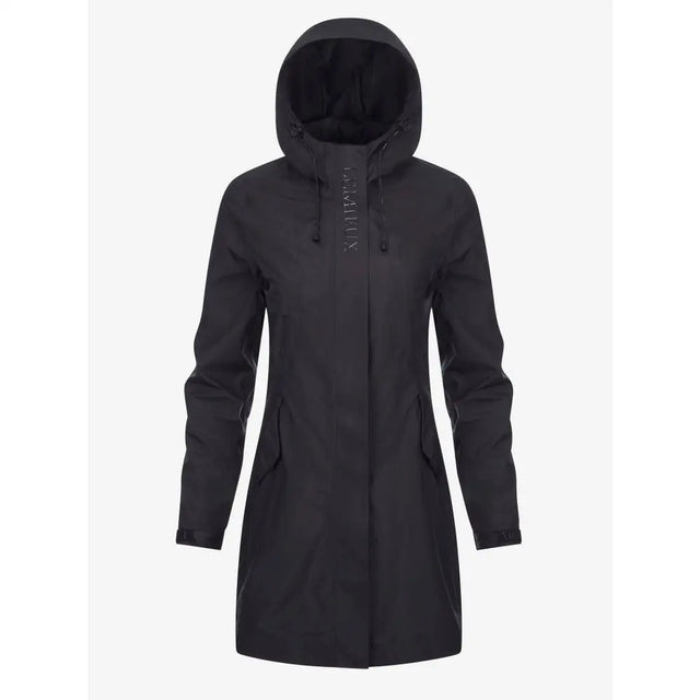 Lemieux Grace Long Rain Jacket Black 6 Outdoor Coats & Jackets Barnstaple Equestrian Supplies