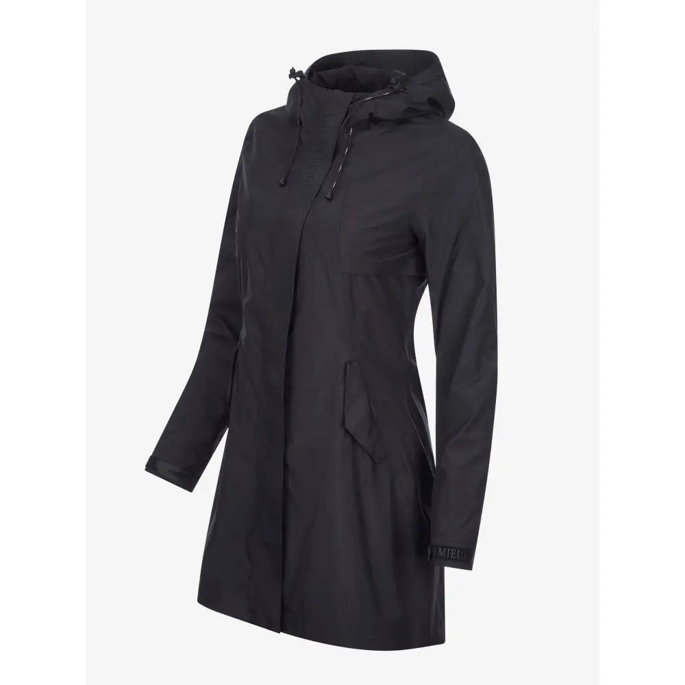 Lemieux Grace Long Rain Jacket Black 6 Outdoor Coats & Jackets Barnstaple Equestrian Supplies