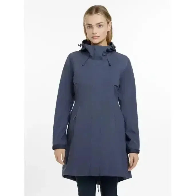 Lemieux Grace Long Rain Jacket Dusk Blue Dusk Blue UK 6 Ourdoor Coats