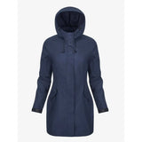 Lemieux Grace Long Rain Jacket Navy 6 Outdoor Coats & Jackets Barnstaple Equestrian Supplies