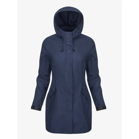 Lemieux Grace Long Rain Jacket Navy 6 Outdoor Coats & Jackets Barnstaple Equestrian Supplies