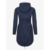 Lemieux Grace Long Rain Jacket Navy 6 Outdoor Coats & Jackets Barnstaple Equestrian Supplies