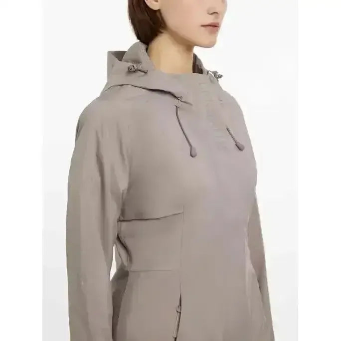 Lemieux Grace Long Rain Jacket Pecan Pecan UK 6 Outdoor Jackets