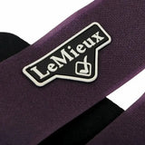 Purple lemieux grafter boot fig strap with black and white logo patch offers fantastic style and durability
