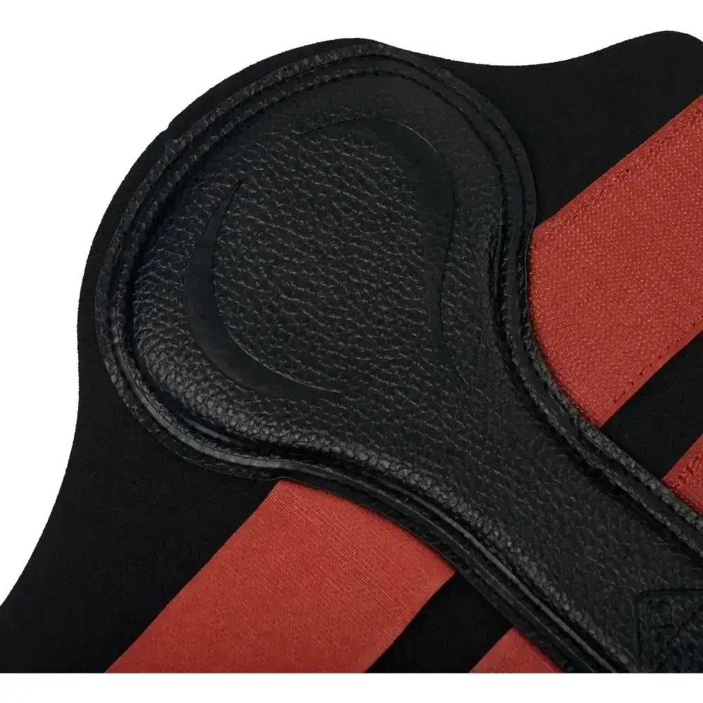 Black and orange leather lemieux grafter boot sienna saddle pad with textured surface for hard working boot use