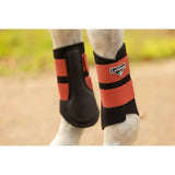Red and black lemieux grafter boot sienna with padded design perfect for a hard working boot on your horse