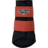 Red and black lemieux grafter boot sienna with elastic straps hard working boot for ultimate horse protection