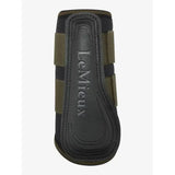 Black and olive green lemieux grafter boots alpine with embossed branding highly durable brushing boots