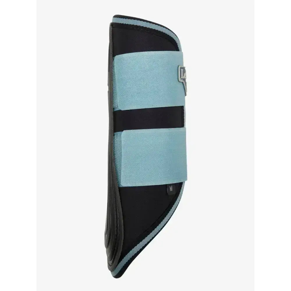 Light blue and black lemieux grafter boots glacier with padded highly durable brushing boots for horse hooves