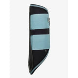 Light blue and black lemieux grafter boots glacier with padded highly durable brushing boots for horse hooves