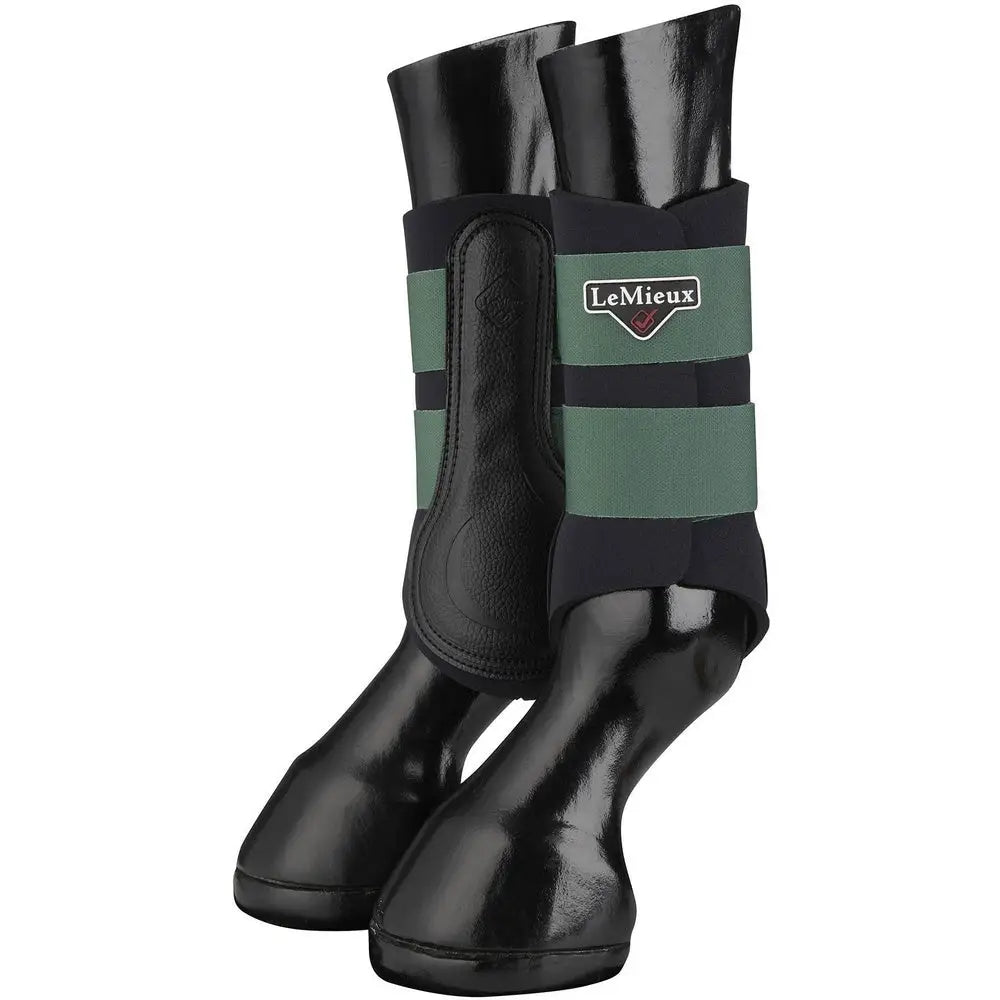 LeMieux Grafter Brushing Boot Hunter Green - Brushing Boots