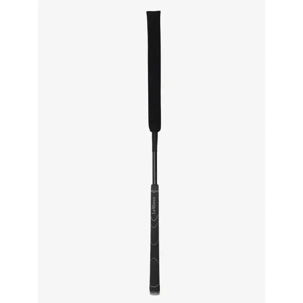 Black lemieux grip-tek baton carbon riding crop with padded grip and sleek modern design for easy handling