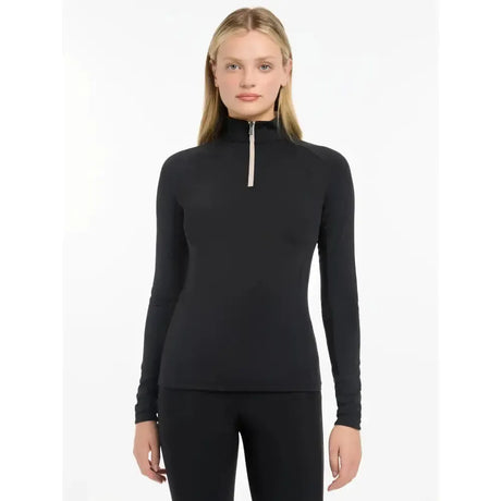 LeMieux Halle Lightweight Base Layer Black Black UK 10 Base Layers
