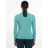 Teal lemieux halle lightweight long-sleeved high-neck base layer lagoon perfect for active wear