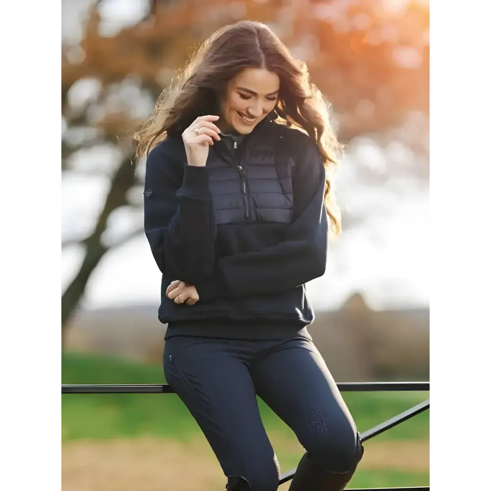 Lemieux Harley Hybrid Hoodie Navy UK 6 Navy Hoodies