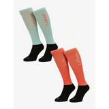 Lemieux Harlow Competition Socks Dusty Cora / Blue Topaz X Small Riding Socks