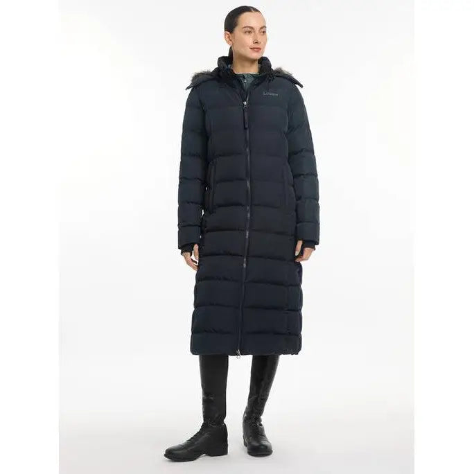 Lemieux Harper Longline Puffer Coat Navy - UK 6 / Navy - Coats & Jackets