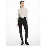 Black lemieux heyden lightweight riding pants with fitted silhouette and subtle elastic waistband base layer stone