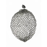 Silver mesh lemieux hippo haynet rosemary with small decorative knot ideal for greedy feeders fruit net