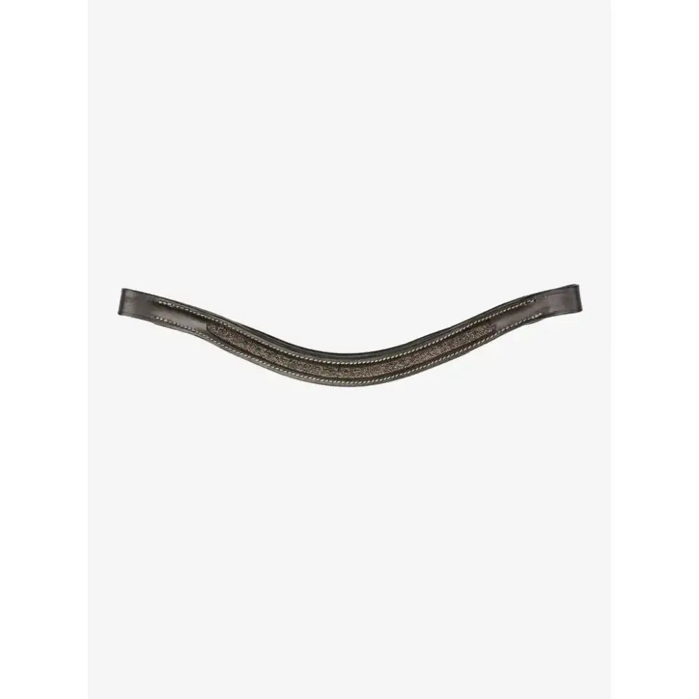 Black leather horse bridle browband with stitched detailing lemieux hobby horse crystal browband brown