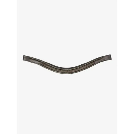 Black leather horse bridle browband with stitched detailing lemieux hobby horse crystal browband brown