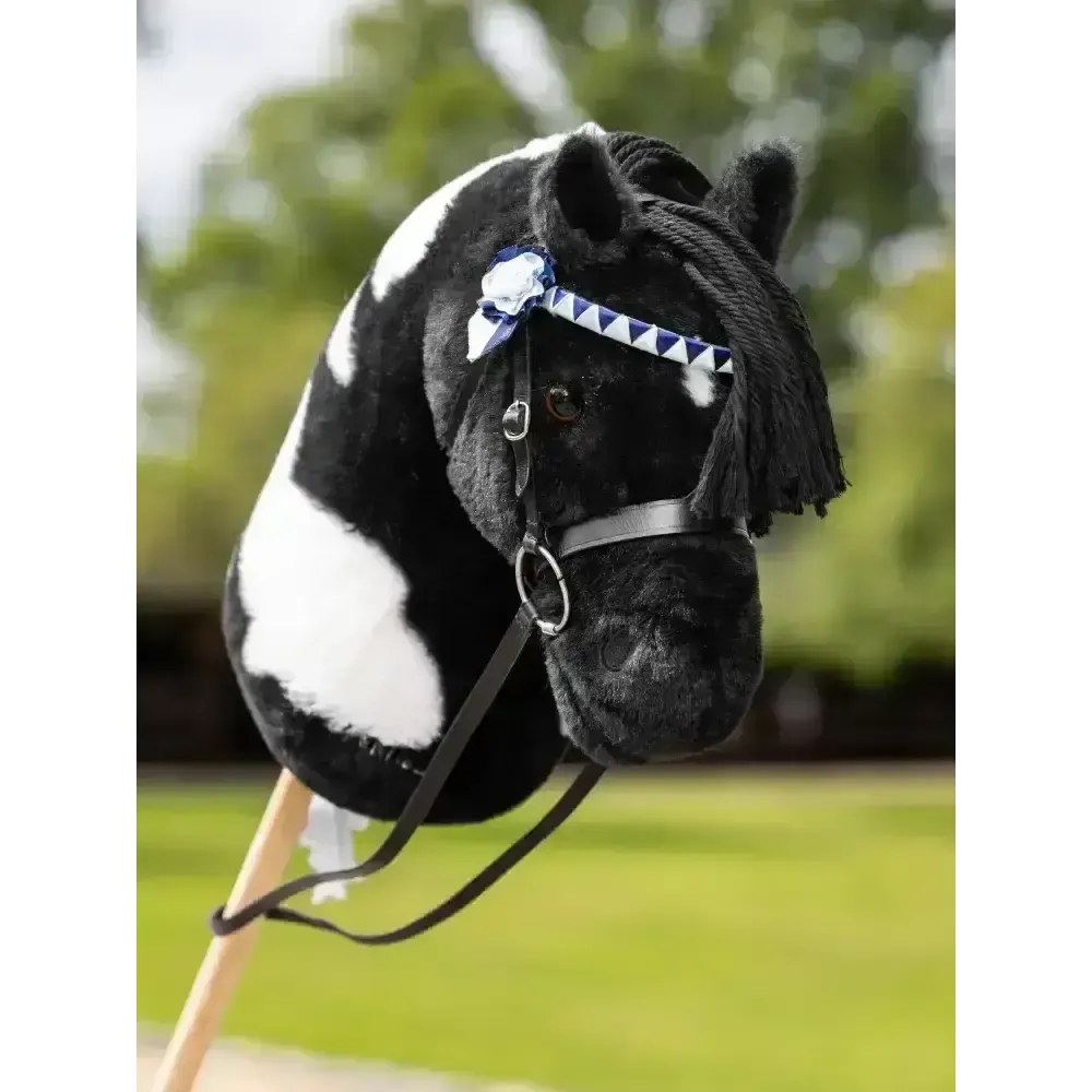 Lemieux Hobby Horse Showing Bridle Black Black Toy Hobby Horse