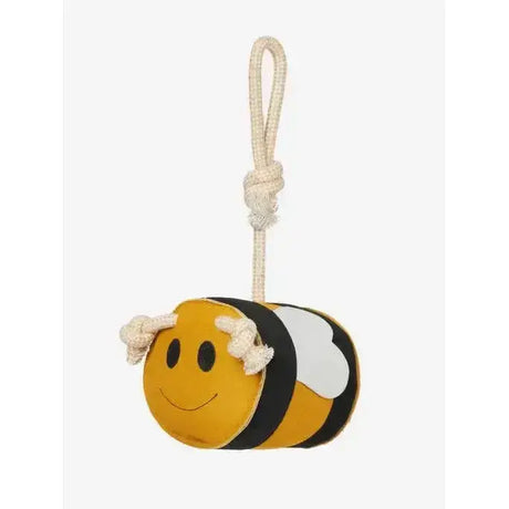 Yellow and black plush lemieux horse toy buzzy bee with white rope handle perfect as a bee 3d horse toy