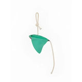A teal lemieux horse toy stingray keychain with a white rope loop and tail perfect as a toy stingray accessory