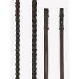 LeMieux Hunter Laced Reins with Stitching Havana/Silver Pony Havana/Silver Laced Reins