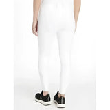 White lemieux imogen knee grip breeches with high waisted slim fit and subtle stitching details