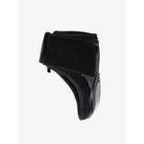 Black lemieux impact compliant fetlock boot with velcro strap and glossy moulded protective strike shell