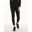 Black lemieux isabelle seat breeches black with sleek stretchy material and subtle side seam detailing for riding
