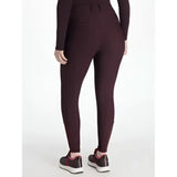 Maroon lemieux isabelle full seat breeches with high-waisted, sleek fit and subtle side seams perfect for equestrian use