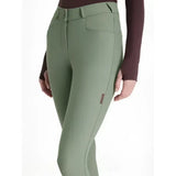 Olive green lemieux isabelle seat breeches rosemary with sleek fit and subtle stitching details for riding comfort