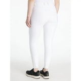 White high-waisted lemieux isabelle seat breeches white with a sleek form-fitting design perfect for riding
