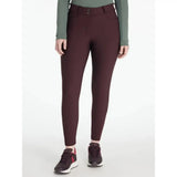 Maroon high waisted lemieux isabelle knee grip breeches damson with sleek fit and subtle front pockets