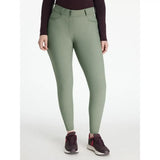 Olive green lemieux isabelle knee high-waisted knee grip breeches rosemary with sleek fit and subtle front pockets