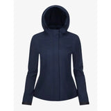 Dark navy lemieux isla short waterproof jacket with hood sleek modern design and subtle seam detailing