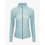 Light blue Lemieux Juliette Jacket Glacier with quilted design and high collar