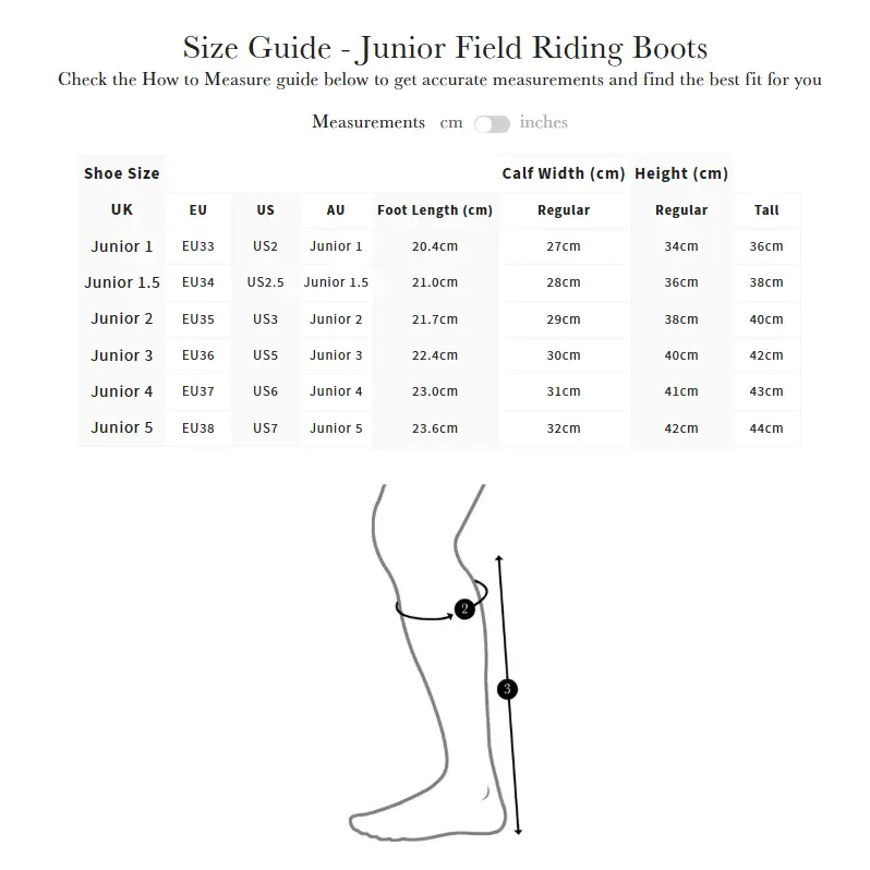 Lemieux Junior Field Riding Boot Regular Brown Junior 1 Regular Regular Long Riding Boots