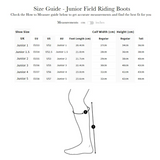Lemieux Junior Field Riding Boot Regular Brown Junior 1 Regular Regular Long Riding Boots