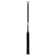 Black grip pro baton whip with sleek dark blue shaft silver accents and subtle white branding lemieux junior pro baton whip navy